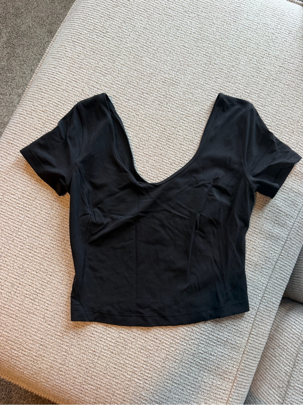 lululemon athletica Black Scoop-Neck